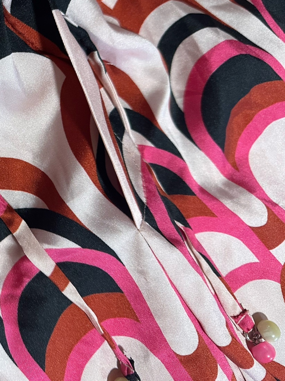 Zara geometric print elastic waist pants l - Picture 5 of 9
